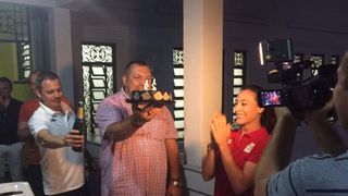 Petrecere la Rio pentru Catalina Ponor. Gimnasta a implinit 29 de ani si a fost sarbatorita cu tort si sampanie