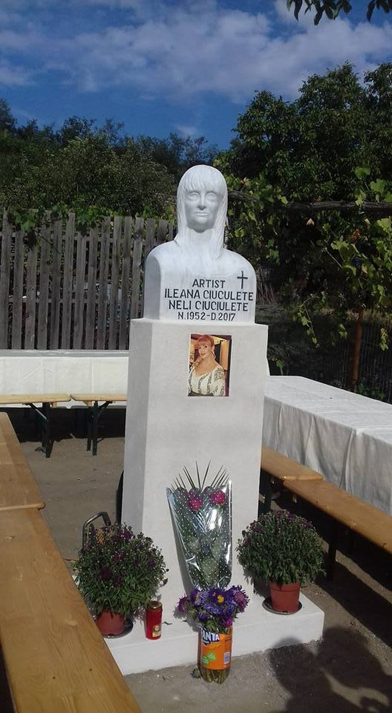 La monumentul din curtea casei parintesti au fost puse flori si lumanari