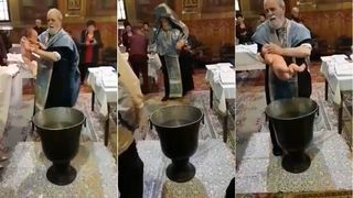 Ancheta in cazul  preotului din Braila care bruscheaza un copil in timpul slujbei de botez