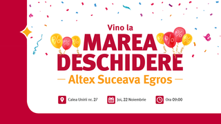 Altex deschide pe 22 noiembrie un nou magazin &icirc;n Suceava!