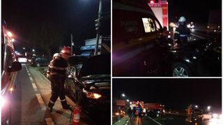 Pompier din Argeș, lovit de o mașină chiar când intervenea la un accident