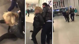 Femeia care si-a maltratat copilul si a muscat un politist de picior ar fi fiica unui cunoscut lautar din Bucuresti