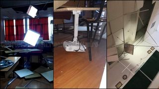 Clipe de panică la o școală din Buzău! Tavanul s-a prăbușit peste elevi, chiar în timp ce susțineau teza la Geografie