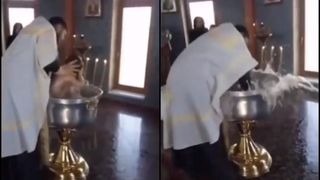 Botez de coșmar! O fetiţă a fost chinuită de preot, pe motiv că e "posedată". Cum a reacționat mama copilei