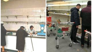 Mai ceva ca pe vremea lui Ceaușescu! Rafturile magazinelor din țară, goale în prag de Revelion!