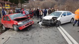 Accident GRAV pe DN 7 &icirc;n V&acirc;lcea! Șoferul vinovat ar fi adormit la volan