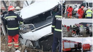 Victimele accidentului de microbuz de la Bascov plecau la muncă, &icirc;n Cehia. O t&acirc;nără de 33 de ani e &icirc;n comă