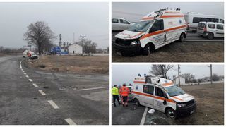 Din salvatori au ajuns victime! O ambulanță a fost spulberată de un șofer neatent! E jale &icirc;n Constanța!