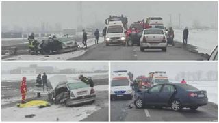 Accident GRAV &icirc;n Arad. Un mort şi 4 răniţi. Un copil a ajuns la spital