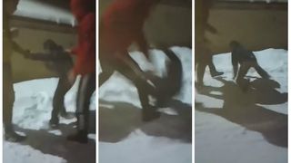 Imagini ȘOCANTE! Copil bătut cu sălbăticie de doi tineri &icirc;n Botoșani!