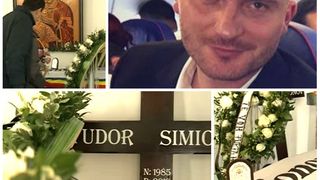 Imagini dureroase de la &icirc;nmorm&acirc;ntarea lui Tudor Simionov, sportivul rom&acirc;n ucis la Londra! Iubita, părinții și prietenii, &icirc;n lacrimi la căpăt&acirc;iul lui! Lacrimile au curs necontenit pe obrajii lor!