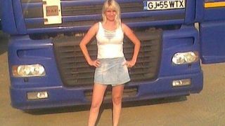 Crina a reușit să îi lase pe toți muți de uimire. Are 40 de ani și este șofer de TIR în Spania
