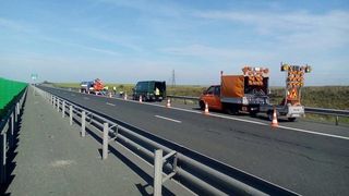 Trafic restricţionat pentru efectuarea de lucrări, pe Autostrada A1 Bucureşti - Piteşti
