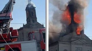Un efect termic al curentului electric a provocat incendiul la biserica din Timiş