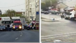 VIDEO | Mai mulți pietoni, LOVIȚI din PLIN pe o trecere de pietoni din Timișoara!