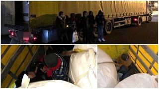 Opt vietnamezi ascunşi &icirc;ntr-o autoutilitară, depistaţi de poliţiştii de frontieră la Nădlac II