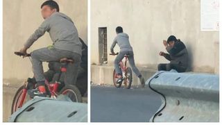 Un minor din Tulcea a fost filmat cum loveşte un bătrân cu pumnul în gură şi apoi fuge