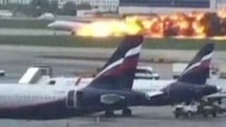 VIDEO. Imagini ca din infern cu avionul care a luat foc in Rusia. Sunt 41 de morti