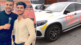 Iancu Sterp de la Puterea Dragostei i-a vandalizat maşina fratelui său! Vezi cum a reacţionat Culiţă Sterp după ce şi-a văzut limuzina mâzgălită cu spray! VIDEO