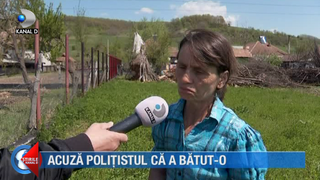 VIDEO| Acuză polițistul că a bătut-o