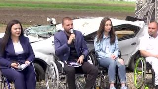 VIDEO | Stefan Mandachi, conferinta in scaun cu rotile. Ce mesaj a vrut sa transmita