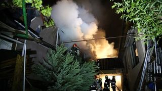 Incendiu puternic la două imobile din Voluntari