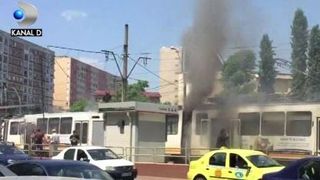VIDEO | Tramvai in flăcări