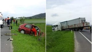 Accident teribil în Hunedoara! Un șofer de 82 de ani a murit la spital