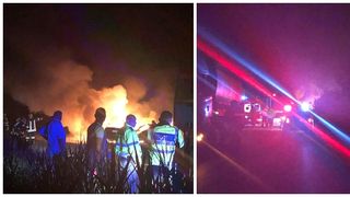 Accident grav &icirc;n Timişoara: Trei mașini au fost cuprinse de flăcări - VIDEO