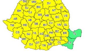 Cod galben de instabilitate atmosferică accentuată în aproape toată ţara