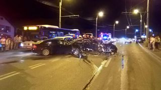 Accident grav în Cluj. O persoană rănită