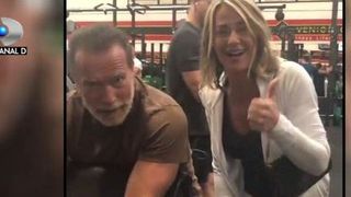VIDEO | Moment inedit cu Nadia Comaneci si Arnold Schawarzenneger! 