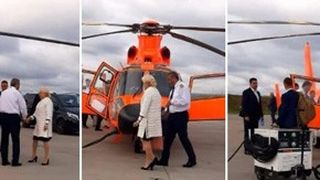 VIDEO | Reacția Vioricăi Dăncilă după ce a ajuns &icirc;n Moldova cu elicopterul