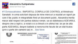 Scandal de proporții care răstoarnă ancheta &icirc;n cazul crimelor din Caracal. Alexandru Cumpănașu a prezentat raportul Corpului de Control al ministerului Sănătății cu privire la INML