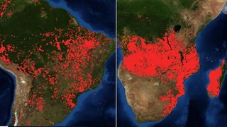 Africa arde. Imagini șocante făcute publice de NASA
