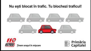 Val de critici și ironii la adresa STB, după o postare pe Facebook cu mesajul: Nu ești blocat în trafic. Tu blochezi traficul!”