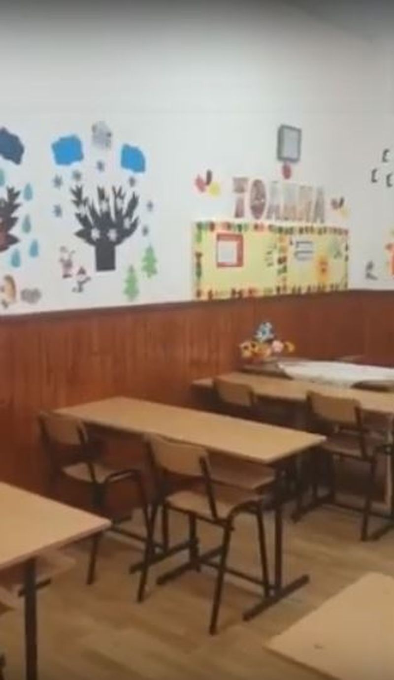 Școala de la Clejani reabilitată după dezastrul provocat de cei 3 copii. Elevii din nou la cursuri de azi