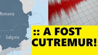 Cutremur în România. Seismul a avut o magnitudine de 3,1 pe Scara Richter