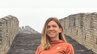 Halep sărbătorește! A deschis șampania la Marele Zid Chinezesc