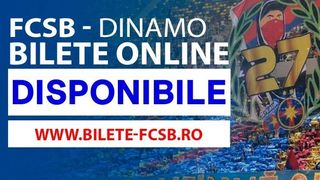 15 lei-Cel mai ieftin bilet la meciul FCSB - Dinamo