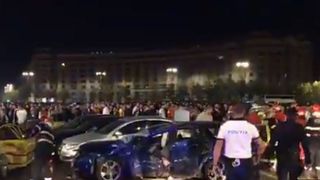 Accident de proporții în centrul Bucureștiului. Șapte mașini au fost implicate. Printre victime se află și doi copii