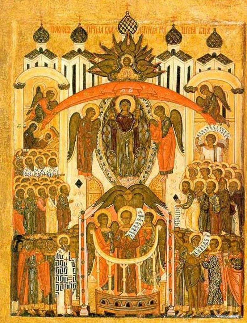 1 octombrie sărbătoare mare pentru creștinii de pretutindeni. Cruce roşie, închinată Maicii Domnului