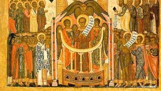 1 octombrie sărbătoare mare pentru creștinii de pretutindeni. Cruce roşie, &icirc;nchinată Maicii Domnului