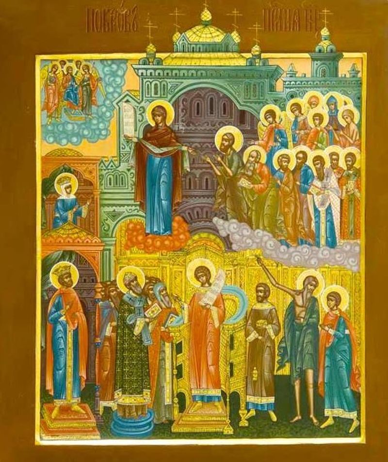 1 octombrie sărbătoare mare pentru creștinii de pretutindeni. Cruce roşie, închinată Maicii Domnului