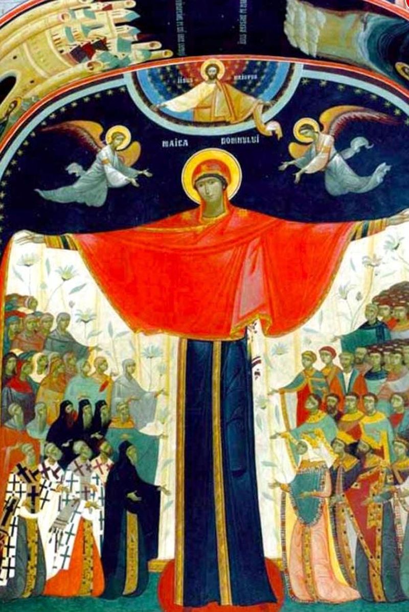 1 octombrie sărbătoare mare pentru creștinii de pretutindeni. Cruce roşie, închinată Maicii Domnului