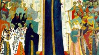 1 octombrie sărbătoare mare pentru creștinii de pretutindeni. Cruce roşie, &icirc;nchinată Maicii Domnului