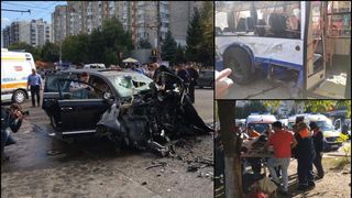 Un bolid de lux a intrat cu 160 de km/oră &icirc;ntr-un troleibuz. Sunt 26 de victime, printre care și un copil