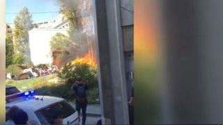 Incendiu aproape de Ministerul de Finanțe. A fost provocat de un cetățean indian după o ceartă cu iubita