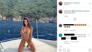 Imagini de infarct cu Andra de la Puterea Dragostei! Cum a fost fotografiată pe iahtul lui Dan Bilzerian