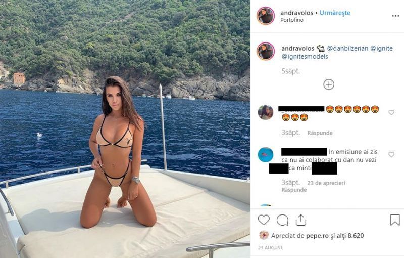 Imagini de infarct cu Andra de la Puterea Dragostei! Cum a fost fotografiată pe iahtul lui Dan Bilzerian